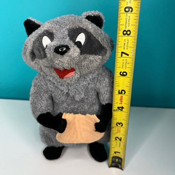 Disney Parks Pocahontas Meeko Raccoon W/ Biscuit Plush Stuffed Animal 9" Retired - Picture 4 of 7